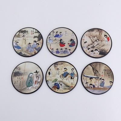 전통민화코스터 (김홍도) 6종세트