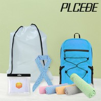 플씨드 사계절 5종 EVA파우치 A세트 (프리미엄 접이식 스포츠 백팩PMB-01+뱀부얀 쿨타올+물방울 쿨스카프+고급 밴딩 쿨토시)