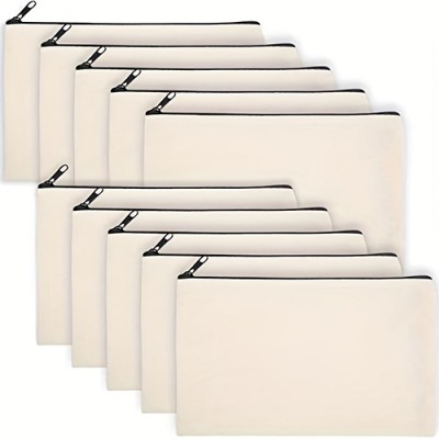 707_캔버스 지퍼 파우치 10개