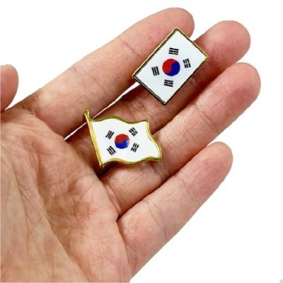 다올 태극기 핀 뱃지 P2614