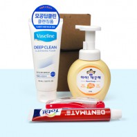 바세린 아이깨끗해 크리오 세면용품 치약칫솔 4종세트