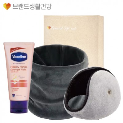 브생건 방한세트 89호(벨벳 넥워머+바세린 핸드크림+청음 귀마개)