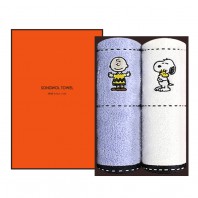 송월타월 스누피 프렌즈 140g 2P 선물세트 답례품수건 답례수건