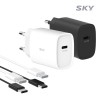 스카이 필 Q1X 25W PD 초고속 충전 어댑터+CtoC 1.5M 케이블