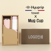 협립눈꽃타월타월+로하스머그컵1P-세트