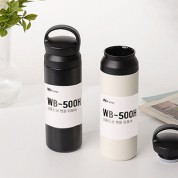 웰세스 W-500B 진공핸들 텀블러 500ml