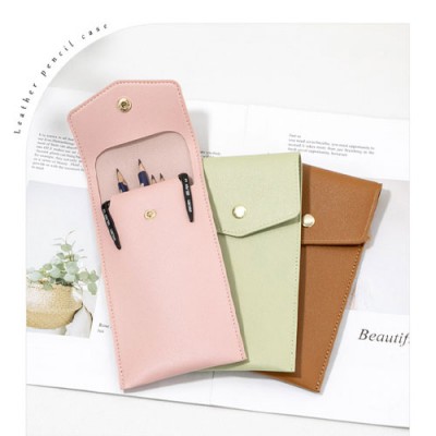 로페리아 미니멀리스트 PU 가죽 펜 파우치(0216812)