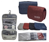 [여행용 패브릭 세면파우치]개별OPP포장/넉넉한수납/인쇄가능