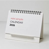 에코스마트 일반스프링 탁상달력(가로형-미니심플)