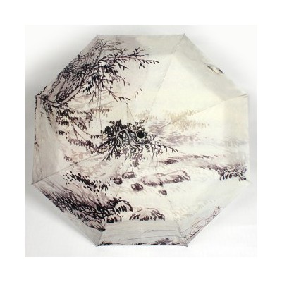 [국내제작]명화우산 3단완자동_김홍도조어산수도