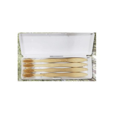 친환경 대나무칫솔 4P세트/ 커플/ 치약/여행용 /치실