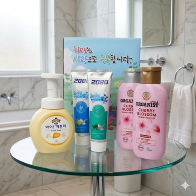 치매예방 홍보 아이깨끗해 LG샴푸 치약 5종 세트 B-9호 케이스 변경 가능