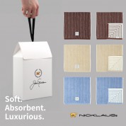 잭니클라우스 호텔수건 스트라이프 180g (국산) 2P 기프트패키지