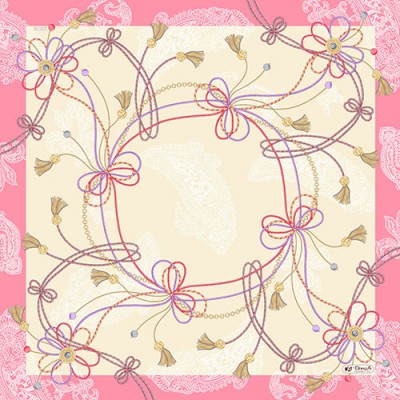 꽃리본 스카프 (60*60)