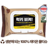 에코닉 생분해 브라운 화이트 캡형 물티슈 40g (25/30매)