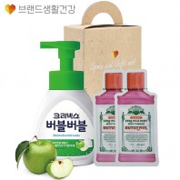 브생건373호 3종세트(크리넥스 버블버블 거품형 핸드워시+유시몰 가글2매)