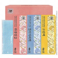 위생장갑 컬러지퍼백 크린백 행주 4종세트