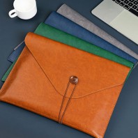 로페리아 PU 가죽 단추 잠금 A4 문서 폴더 서류가방(0216879)