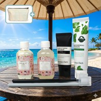 부케가르니 샴푸 선크림 미백치약 여행용 6종세트