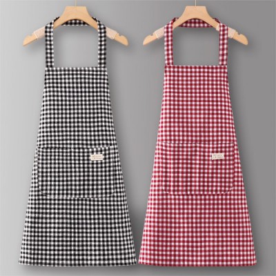 로페리아 심플 디자인 체크 패턴 앞치마(0216495)