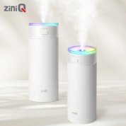 [지니큐] 500ml 무선 C타입 LED 무드등 이퀄라이져 가습기 ZQ-HX50