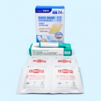 대일밴드 프리미엄 밴드 24매(오리지널+방수밴드) 연고 손소독티슈 구급세트