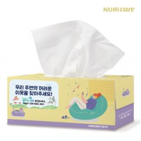 고급 미용티슈 150매(스티커부착) 각티슈