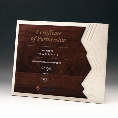 퇴임 송공 승진 재직 금속 감사패 E5162