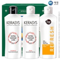 케라시스샴푸 린스 샤워메이트 3종