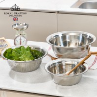 [RG] 스텐 점보 믹싱볼 3종세트 (24믹싱볼+28타공믹싱볼+32믹싱볼)