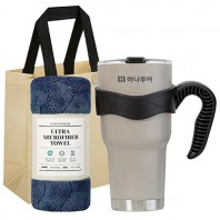 만다라 대용량 진공 텀블러 + 타올 선물세트