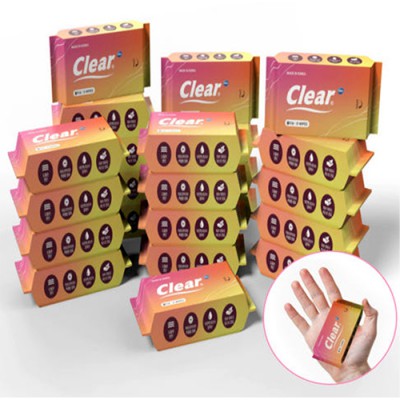 2569 클리어 포켓 미니 물티슈 8매 휴대용물티슈