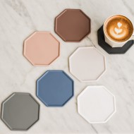플라이토 실리콘  폴리곤 컵받침 11cm