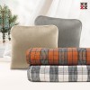 타탄더블양면 쿠션담요A