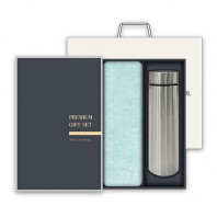송월 프리미엄 텀블러세트 (라이트무지 1매 + 스마트텀블러 500ml 1개)
