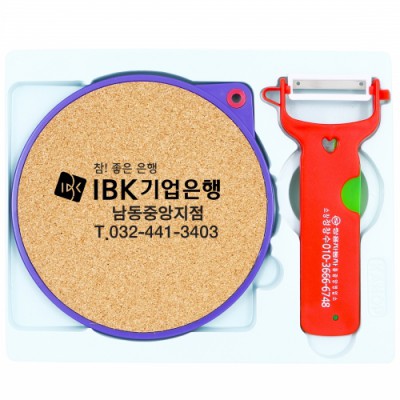 카노프콜크냄비받침+나이프야채칼 JW-1521