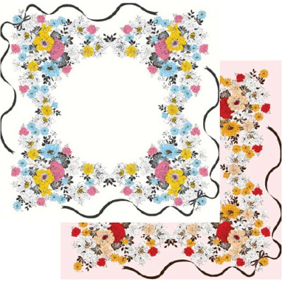 리본꽃 스카프 60*60