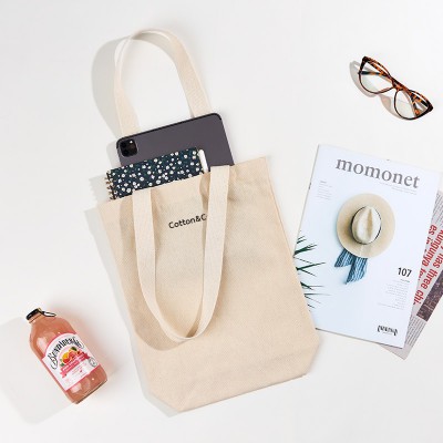 [국내제작] 코튼앤코 커스텀 세로형 에코백(28x36x8)