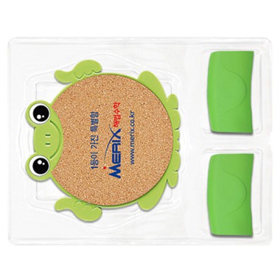 개구리 콜크냄비받침+실리콘주방집게