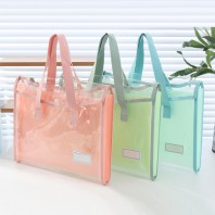 로페리아 A4사이즈 PVC 투명 방수 학원 가방(0216474)