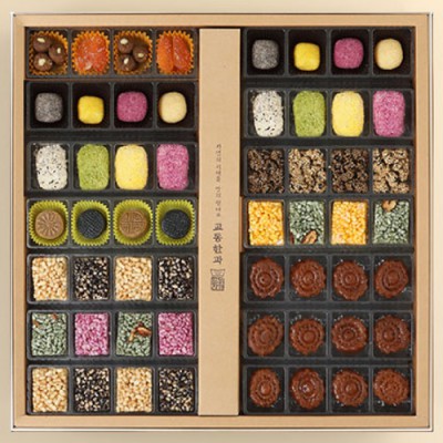 꽃새댁 2단 한과선물세트