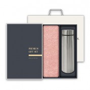 송월 프리미엄 텀블러세트 (40수 180g 1매 + 스마트텀블러 500ml 1개)