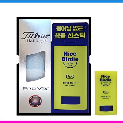 타이틀리스트 pro v1x (4pc) 3구 닥터지 (Dr.G) 선스틱 선물세트