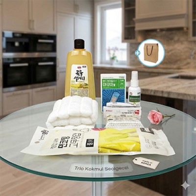 애경 주방세제 곡물 500ml  순면주방타올 마데케어연고 주방구급 7종세트