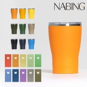 나빙 9가지 자연을 담은 진한빛 304 스텐 슬라이드캡 텀블러 350ml