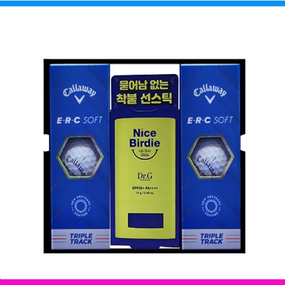 캘러웨이 erc soft 트리플트랙 6구 닥터지 (Dr.G) 선스틱 선물세트 (3pc)