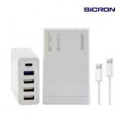 시크론 80W 고속 PD QC 멀티 USB 충전기 EN-898QPD
