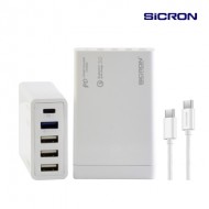 시크론 80W 고속 PD QC 멀티 USB 충전기 EN-898QPD