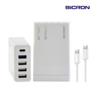 시크론 80W 고속 PD QC 멀티 USB 충전기 EN-898QPD