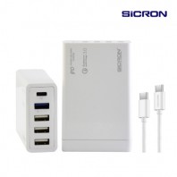 시크론 80W 고속 PD QC 멀티 USB 충전기 EN-898QPD